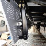 Train skirt door