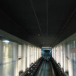 Airport train ceiling